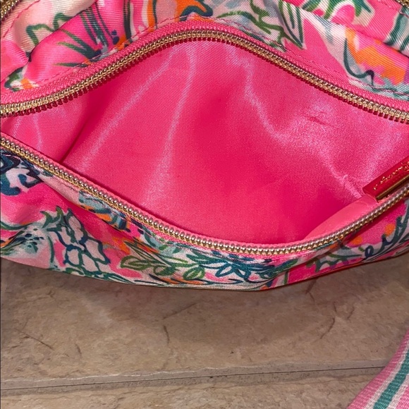 Lilly Pulitzer Pink and Green Floral Bag - Picture 8 of 12